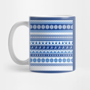 Nordic - Scandinavian Winter Blue Mug